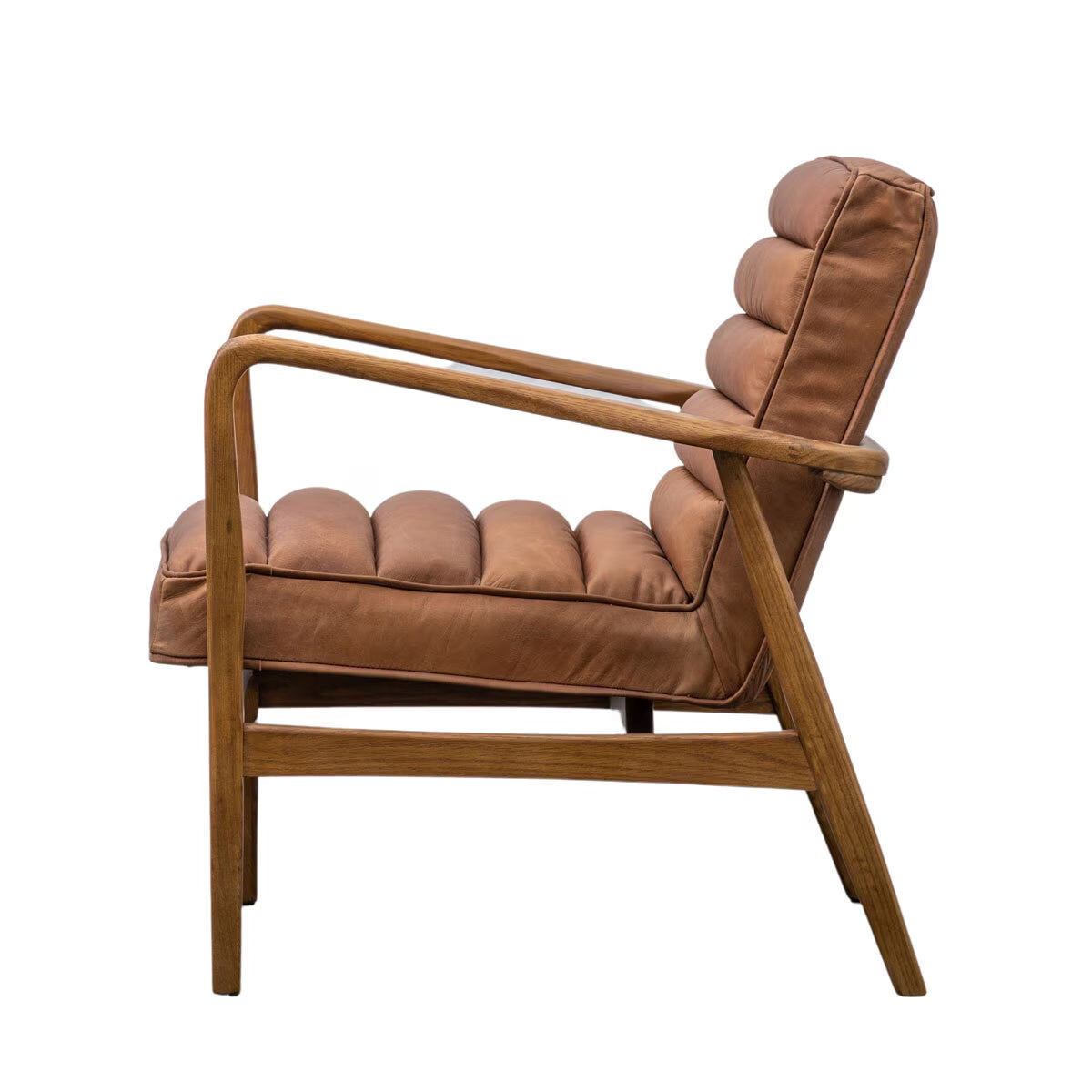 Datsun Brown Leather Armchair