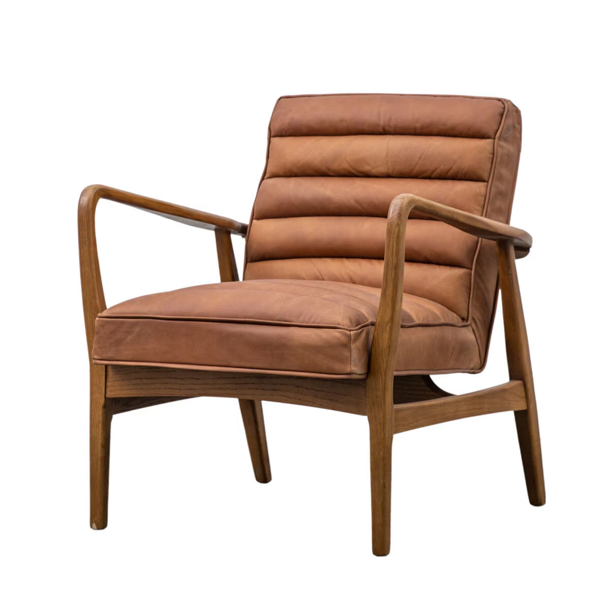 Datsun Brown Leather Armchair