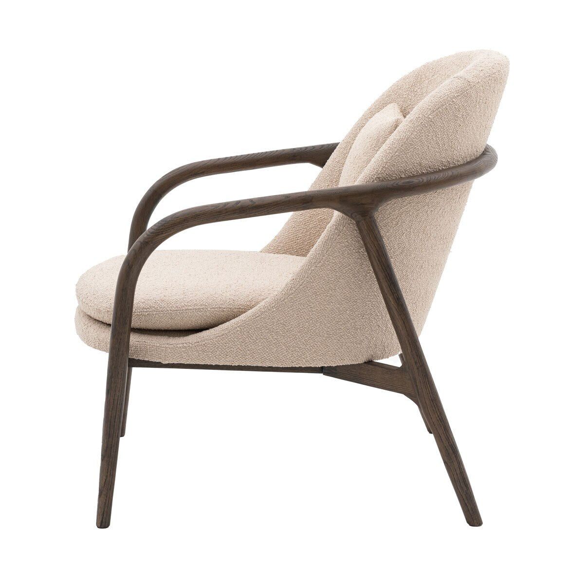 Alegra Taupe Fabric Armchair