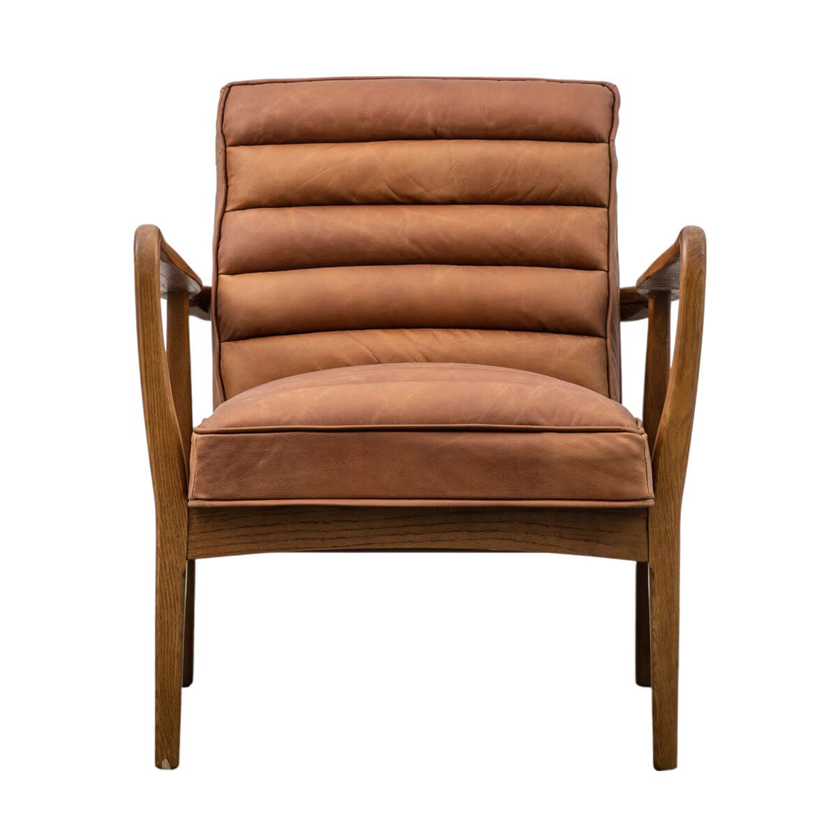 Datsun Brown Leather Armchair